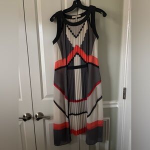 BCBG RUNWAY PLEATED DRESS